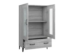 Aparador Sonoma gris 70x31x115 cm Madera de ingeniería