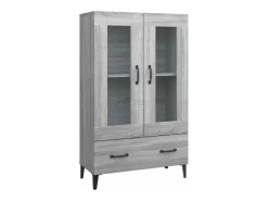 Aparador Sonoma gris 70x31x115 cm Madera de ingeniería