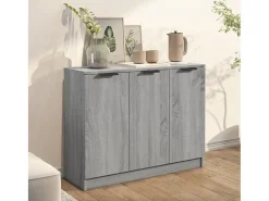 Aparador Sonoma gris 90,5x30x70 cm Madera de ingeniería