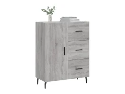 Aparador Sonoma gris 69,5x34x90 cm madera de ingeniería