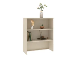 Aparador superior HAMAR pino macizo marrón miel 85x35x100 cm ES70538