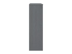 Aparador superior HAMAR pino macizo gris oscuro 90x30x100 cm ES52115