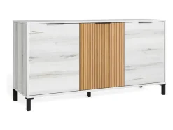 Aparador Tokio 3 puertas albo/rayado 70x136,3x40 cm