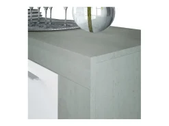 Aparador Urban 3 puertas blanco/cemento 80x144x42 cm