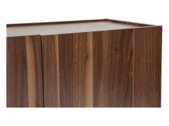 Aparador vintage con 4 puertas de madera oscura 180 cm SANAA
