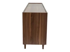 Aparador vintage con 4 puertas de madera oscura 180 cm SANAA