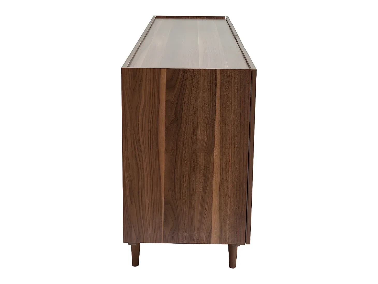 Aparador vintage con 4 puertas de madera oscura 180 cm SANAA