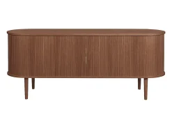 Aparador vintage de madera oscura con 2 puertas correderas 160 cm EPIC