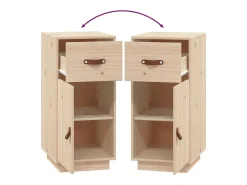 Aparador 34x40x75 cm Madera maciza de pino
