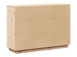 Aparador 110,5x35x80 cm Madera maciza de pino