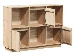 Aparador 110,5x35x80 cm Madera maciza de pino