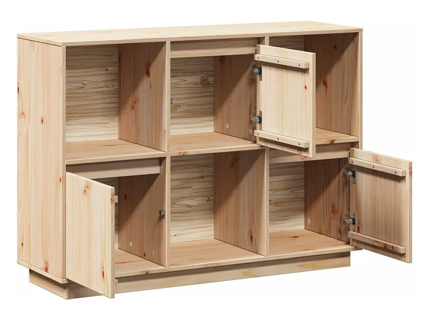 Aparador 110,5x35x80 cm Madera maciza de pino