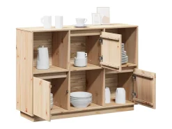 Aparador 110,5x35x80 cm Madera maciza de pino