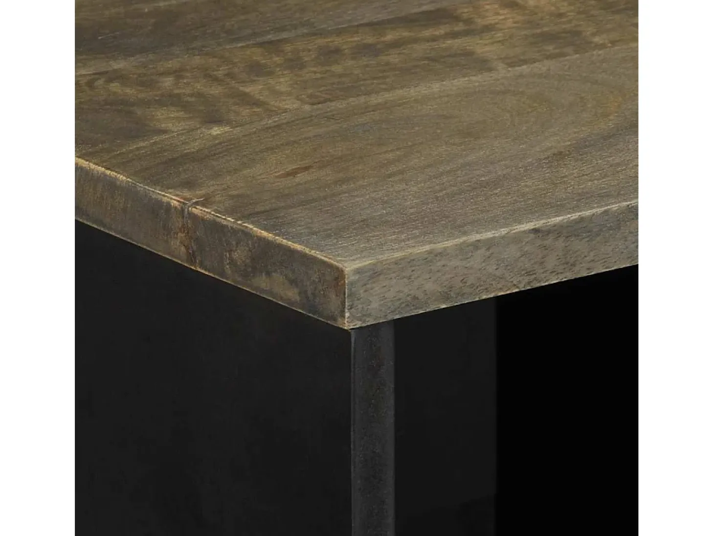 Aparador 80x33x75 cm madera maciza mango