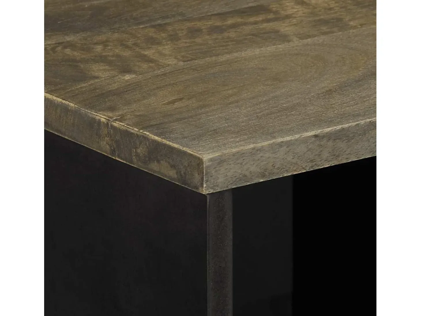 Aparador 80x33x75 cm madera maciza mango