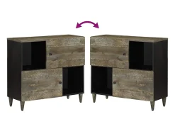 Aparador 80x33x75 cm madera maciza mango