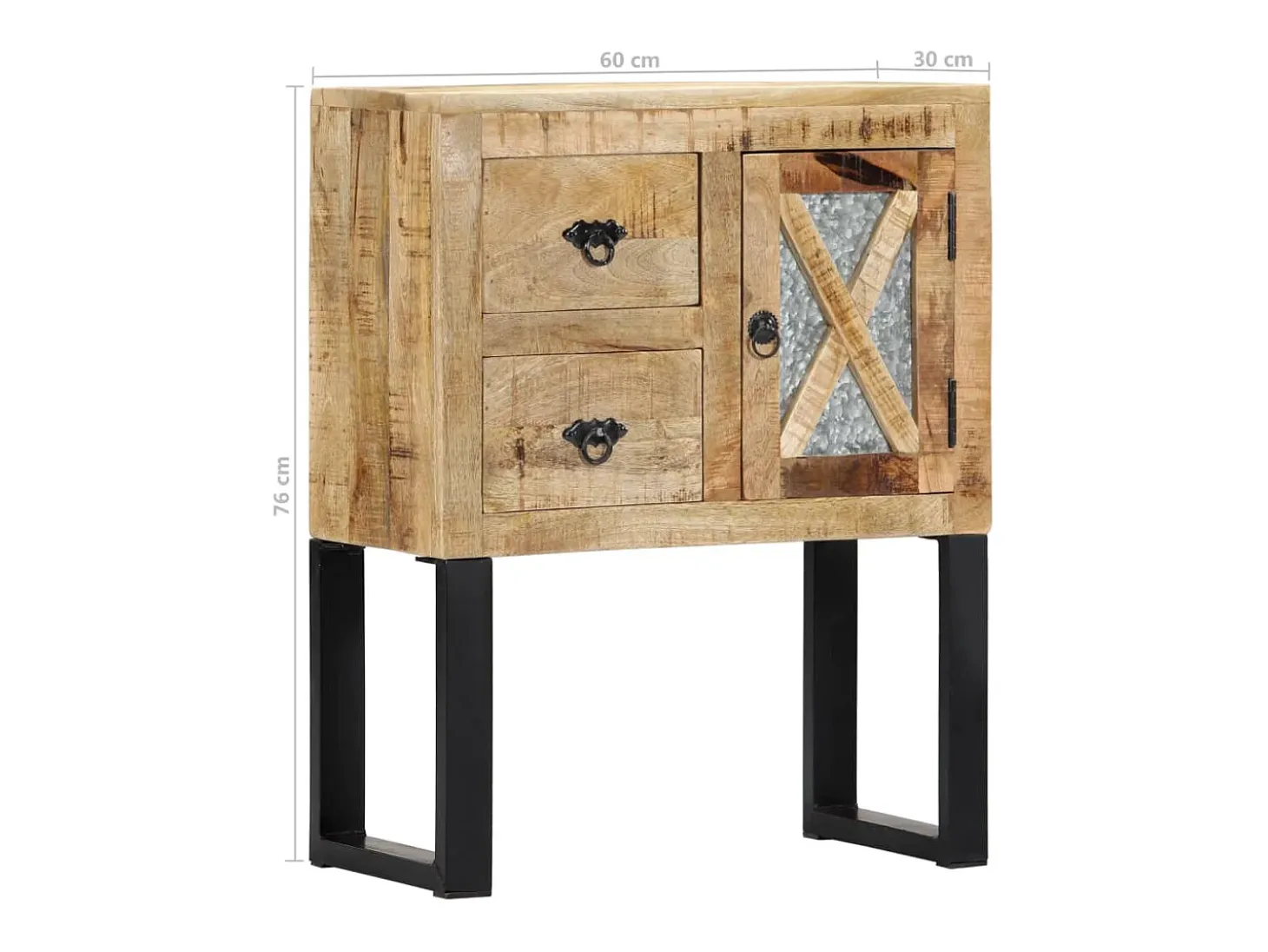 Aparador 60x30x76 cm Madera maciza de mango