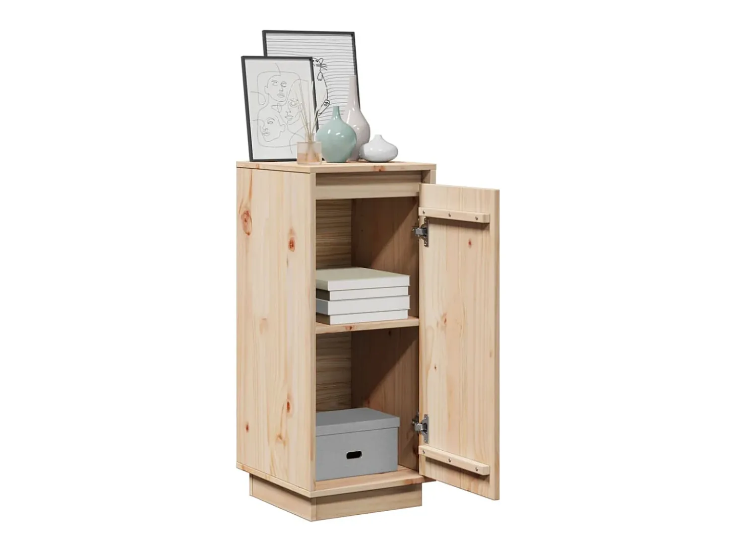 Aparador 31,5x34x75 cm Madera maciza de pino