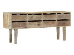 Aparador 140x30x60 cm Madera maciza de mango