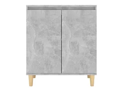 Aparador y patas madera contrachapada gris hormigón 60x35x70 cm ES25871