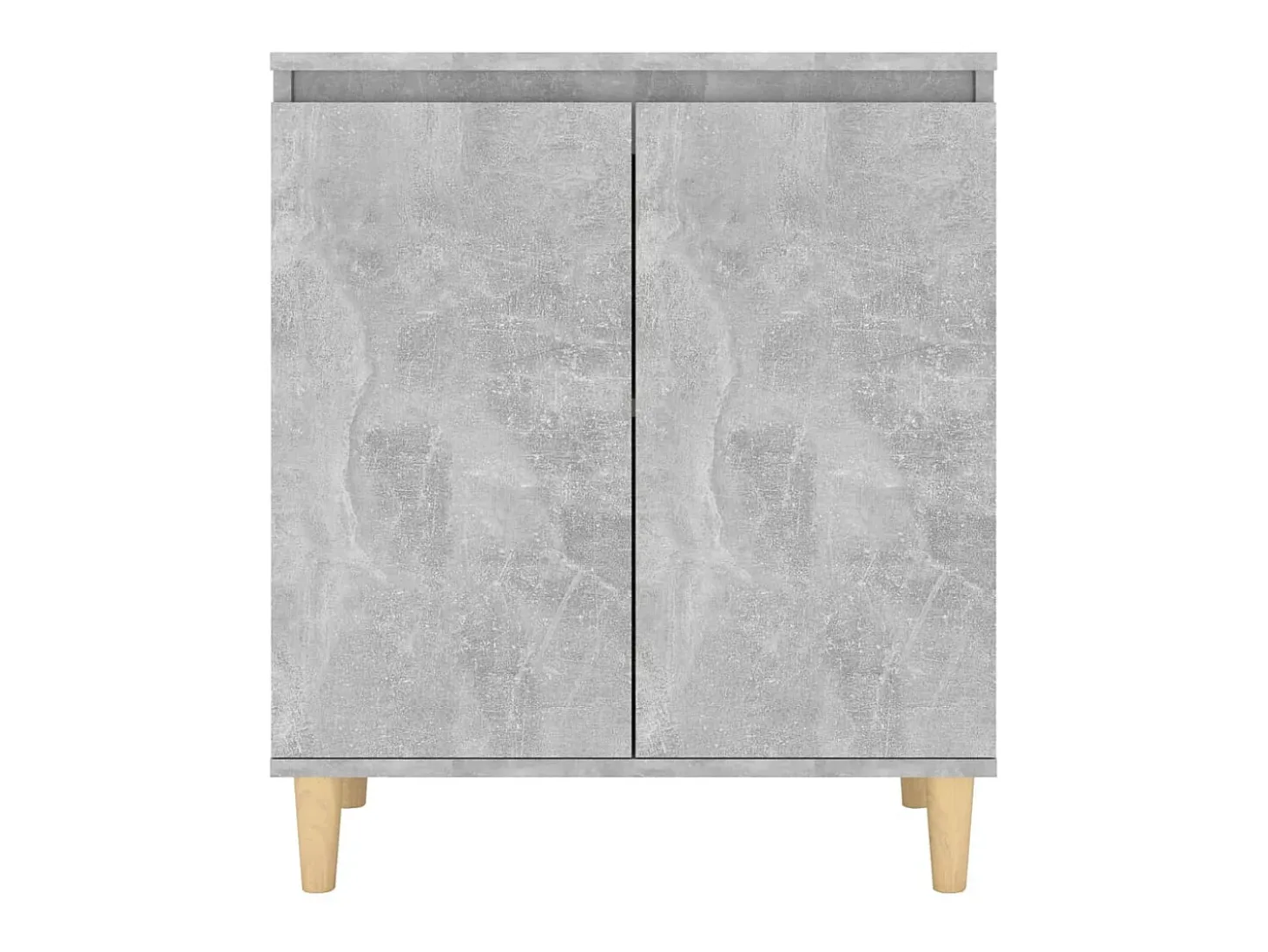 Aparador y patas madera contrachapada gris hormigón 60x35x70 cm ES25871