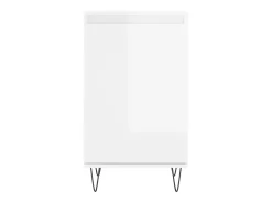 Aparadores 2 piezas blanco brillo 40x35x70 cm madera de ingeniería