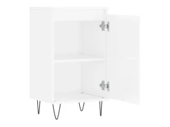 Aparadores 2 piezas blanco brillo 40x35x70 cm madera de ingeniería