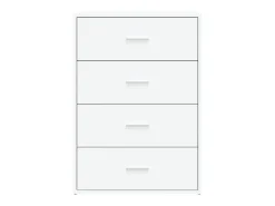 Aparadores 2 piezas blanco 60x31x84 cm madera de ingeniería
