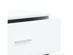 Aparadores 2 piezas blanco 60x31x84 cm madera de ingeniería