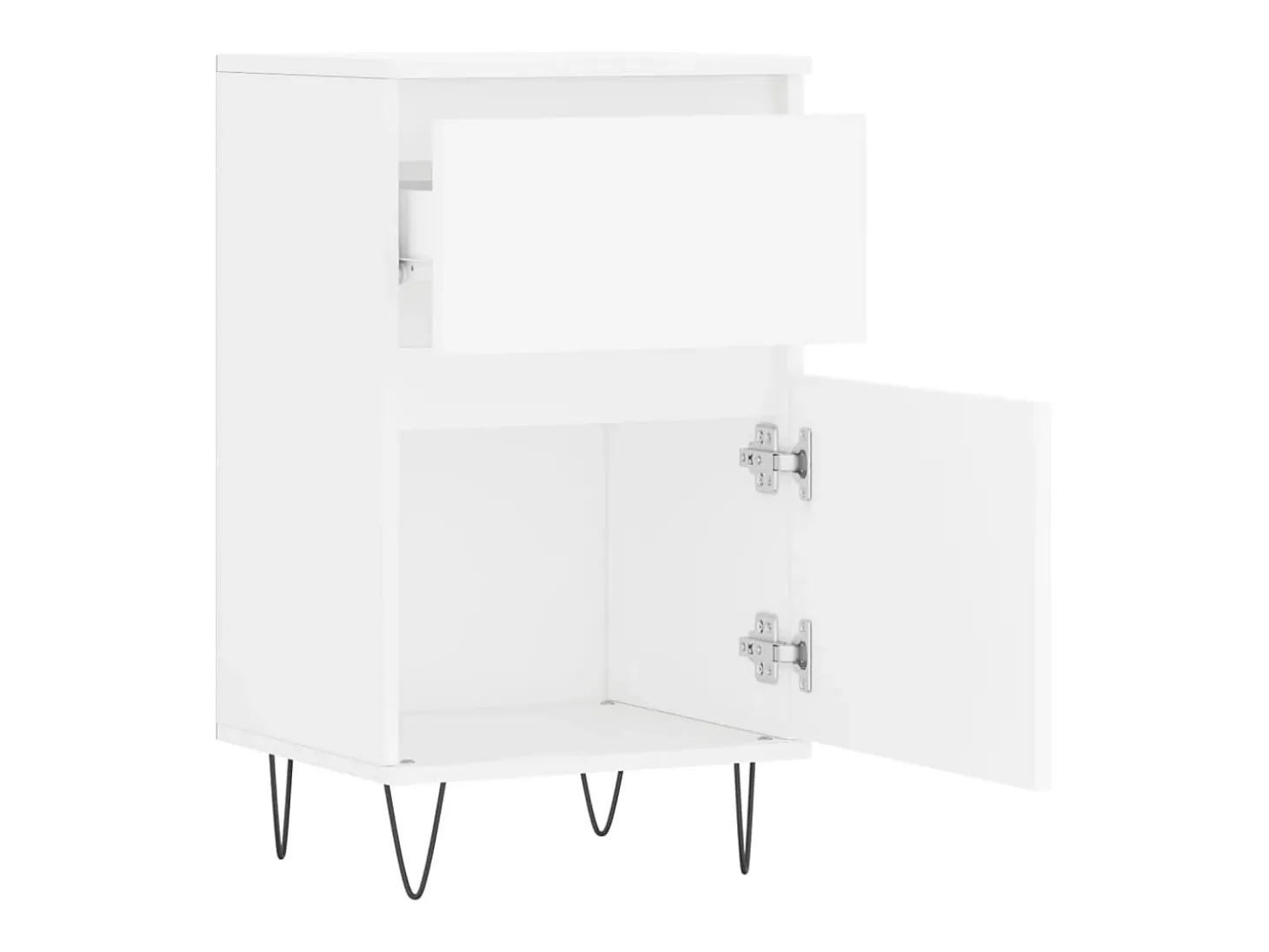 Aparadores 2 piezas blanco 40x35x70 cm madera de ingeniería