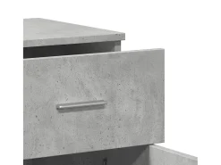 Aparadores 2 piezas gris hormigón 79x38x80 cm madera de ingeniería