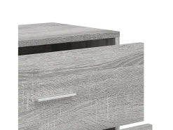 Aparadores 2 piezas gris sonoma 60x31x84 cm madera de ingeniería