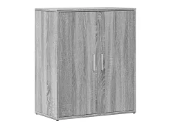 Aparadores 2 piezas gris sonoma 60x31x70 cm madera de ingeniería