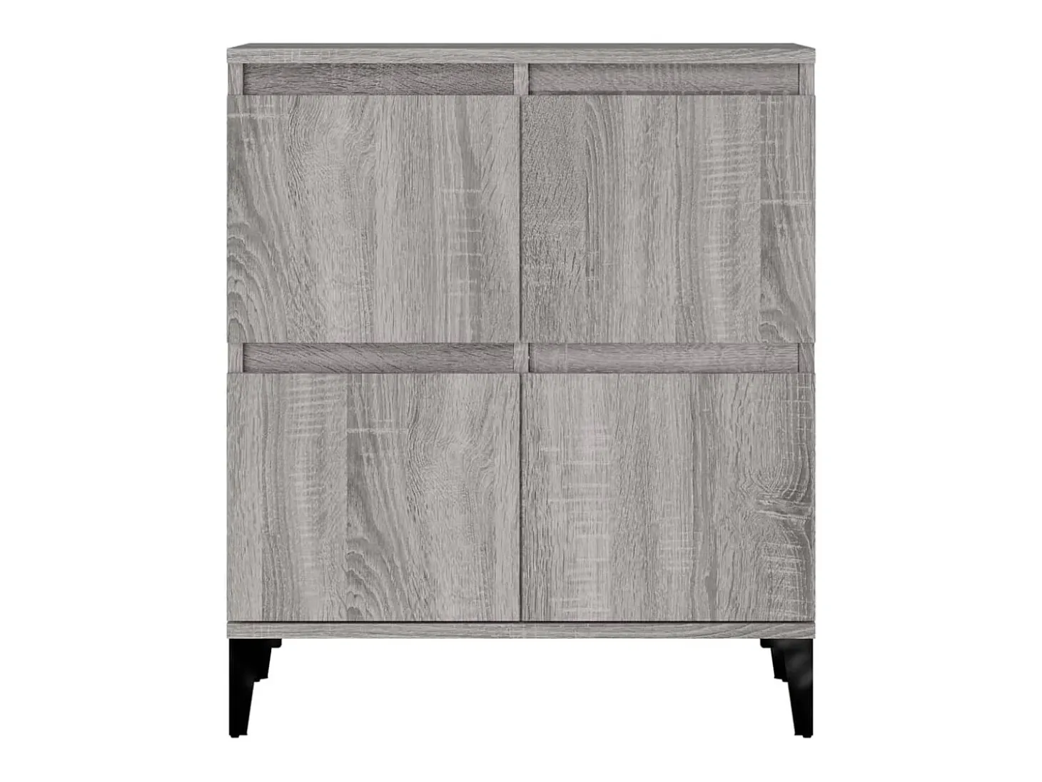 Aparadores 2 piezas gris sonoma 60x35x70 cm madera de ingeniería