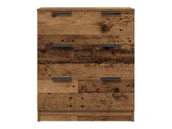 Aparadores 3 piezas madera vieja 60x30x70 cm madera de ingeniería
