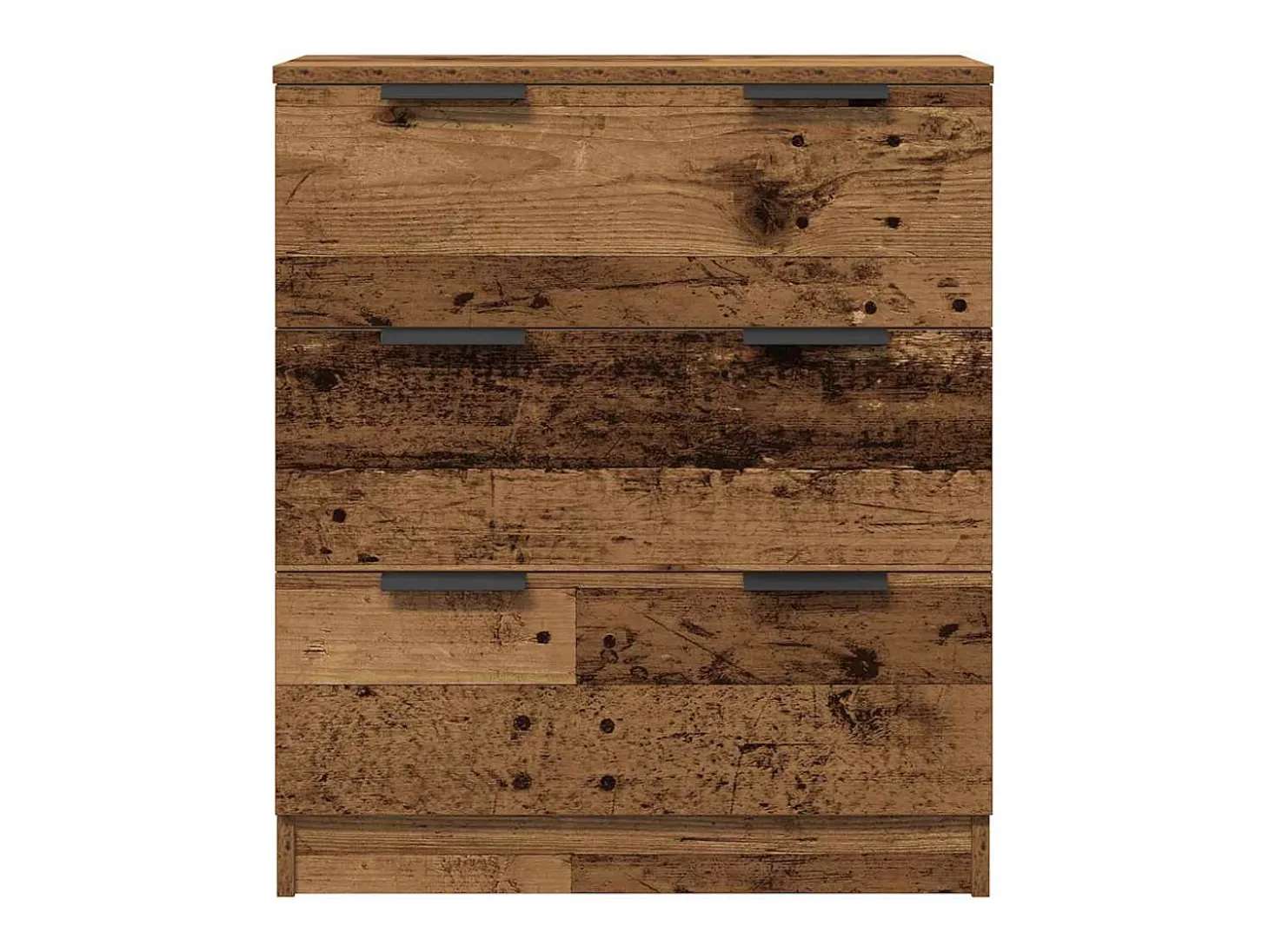 Aparadores 3 piezas madera vieja 60x30x70 cm madera de ingeniería