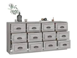 Aparadores 2 piezas madera contrachapada gris Sonoma ES50399