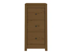 Aparadores 2 piezas marrón miel 40x35x80 cm madera maciza de pino