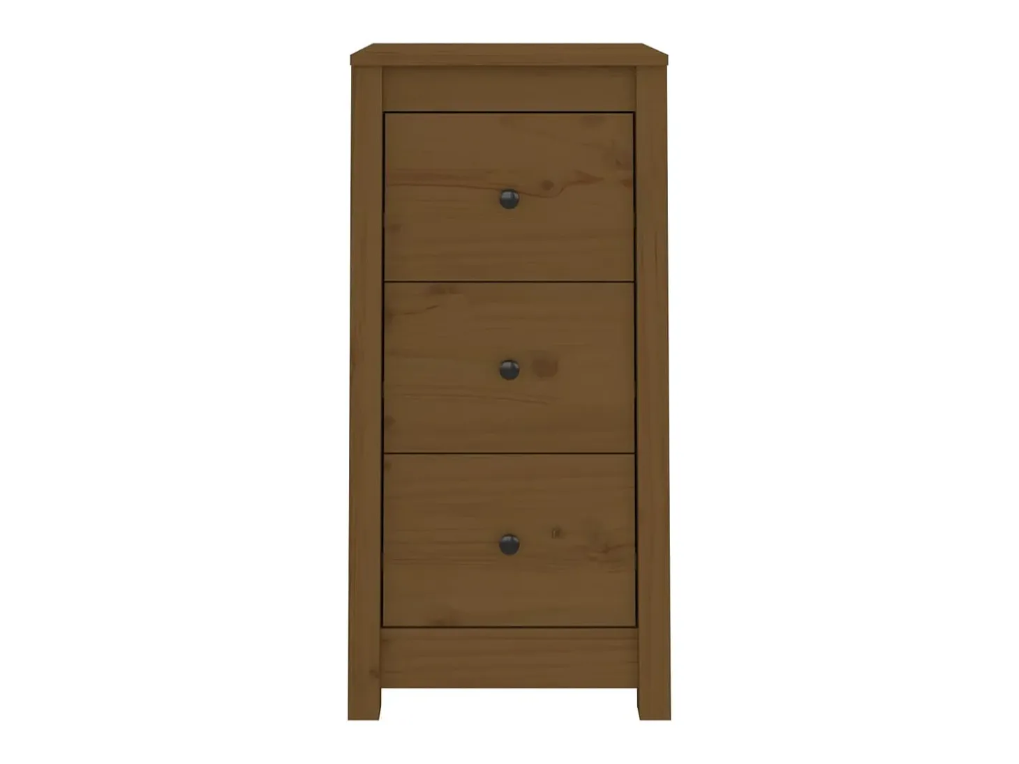 Aparadores 2 piezas marrón miel 40x35x80 cm madera maciza de pino