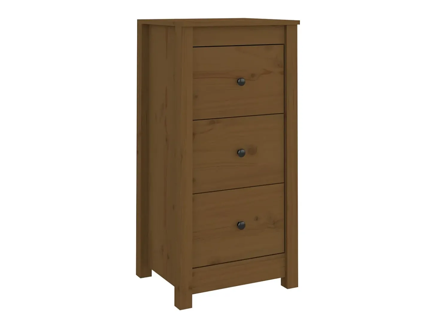 Aparadores 2 piezas marrón miel 40x35x80 cm madera maciza de pino
