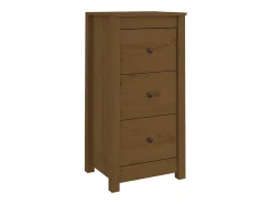 Aparadores 2 piezas marrón miel 40x35x80 cm madera maciza de pino