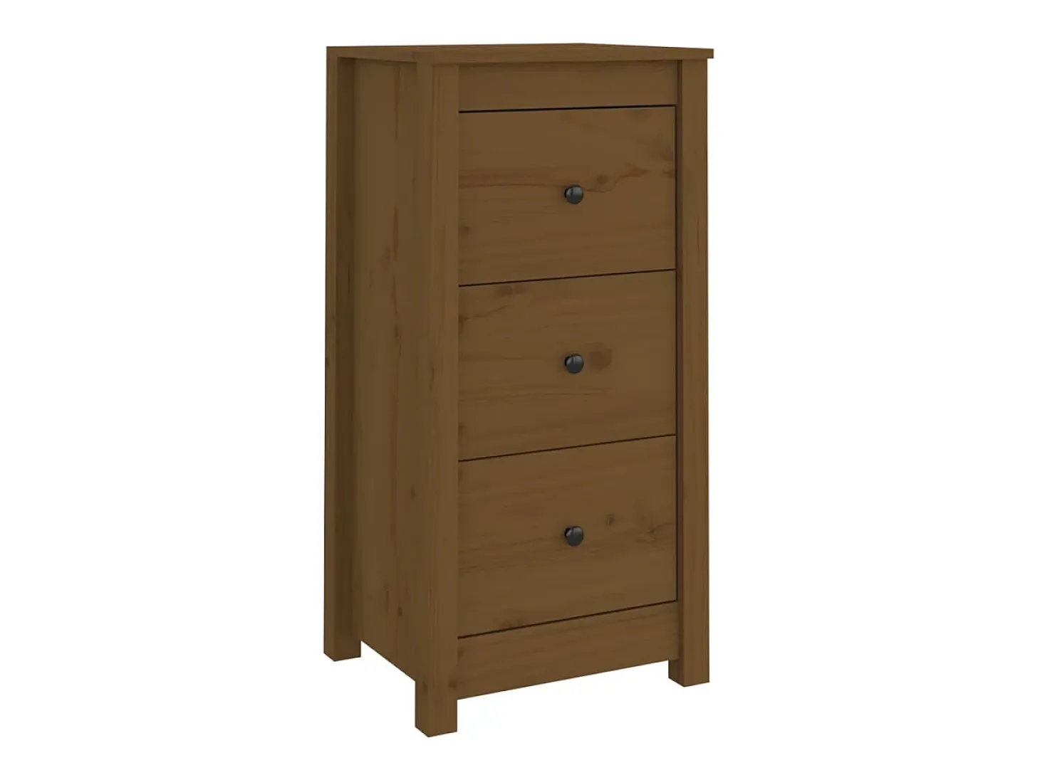 Aparadores 2 piezas marrón miel 40x35x80 cm madera maciza de pino