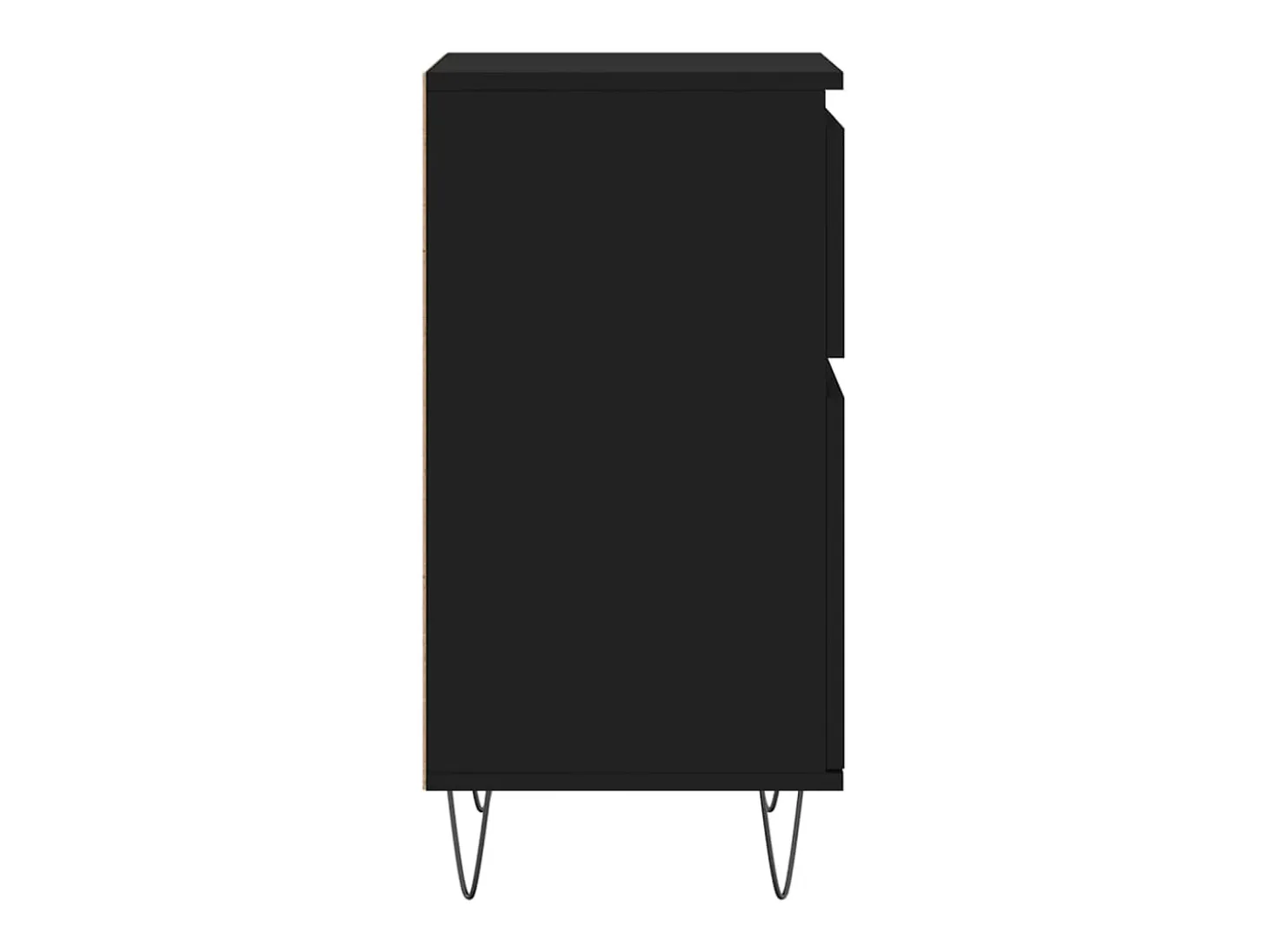 Aparadores 2 piezas negro 40x35x70 cm madera de ingeniería
