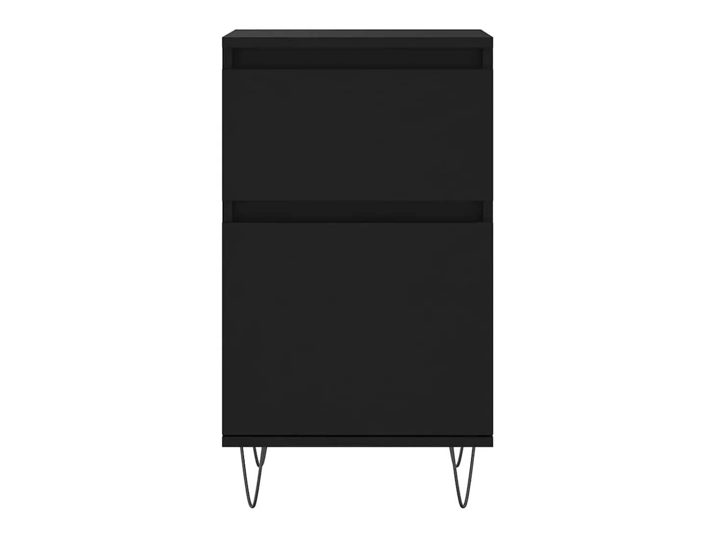 Aparadores 2 piezas negro 40x35x70 cm madera de ingeniería