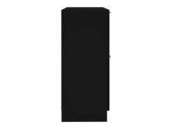 Aparadores 2 piezas negro 30x30x70 cm madera de ingeniería