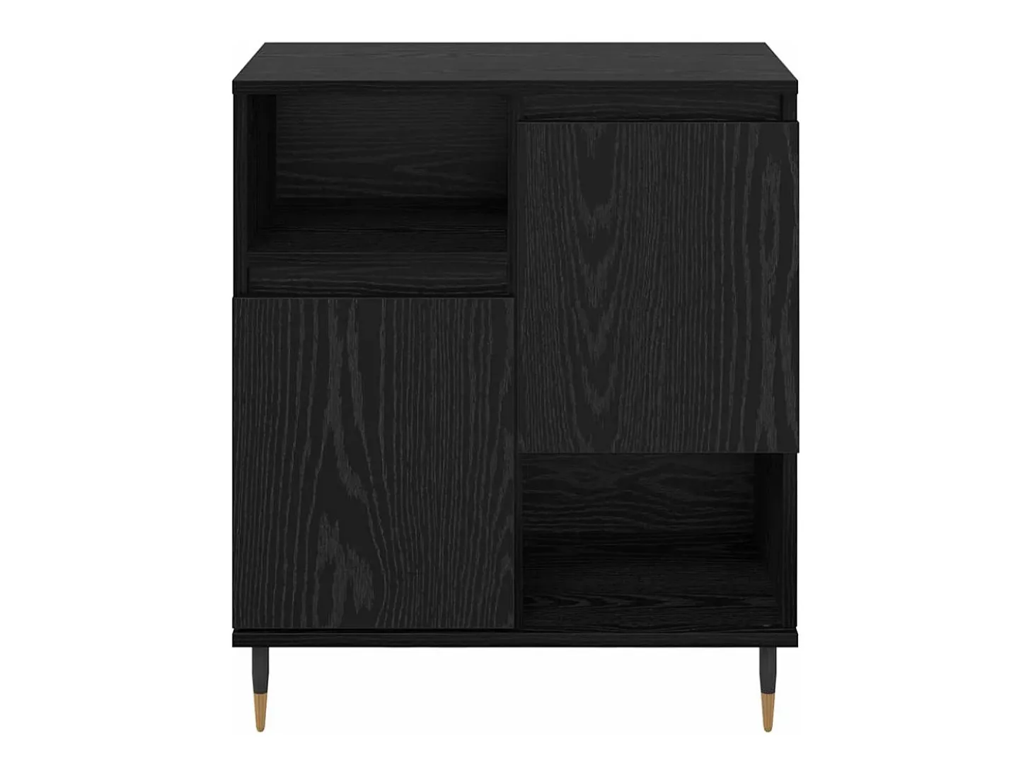 Aparadores 2 piezas Roble negro 120 x 35 x 70 cm Madera de ingeniería