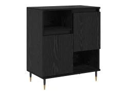 Aparadores 2 piezas Roble negro 120 x 35 x 70 cm Madera de ingeniería