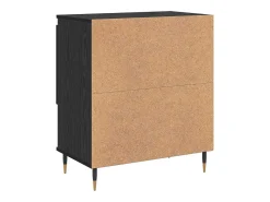 Aparadores 2 piezas Roble negro 120 x 35 x 70 cm Madera de ingeniería