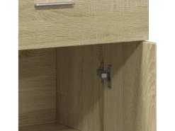 Aparadores 2 piezas roble sonoma 60x30x84 cm madera de ingeniería
