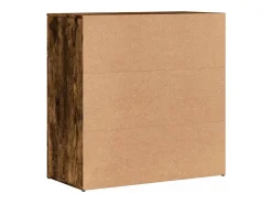 Aparadores 2 piezas roble ahumado 79x38x80 cm madera de ingeniería